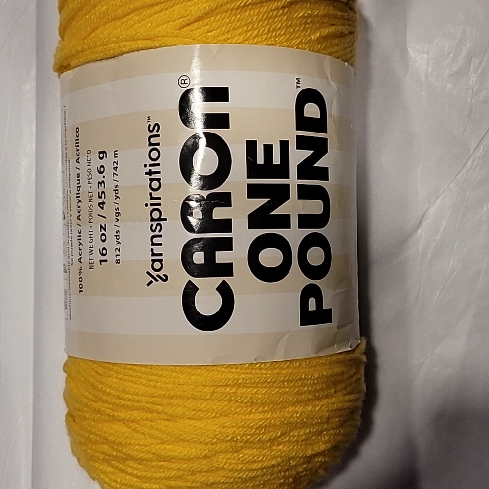 Caron One Pound Yarn - Bright Yellow